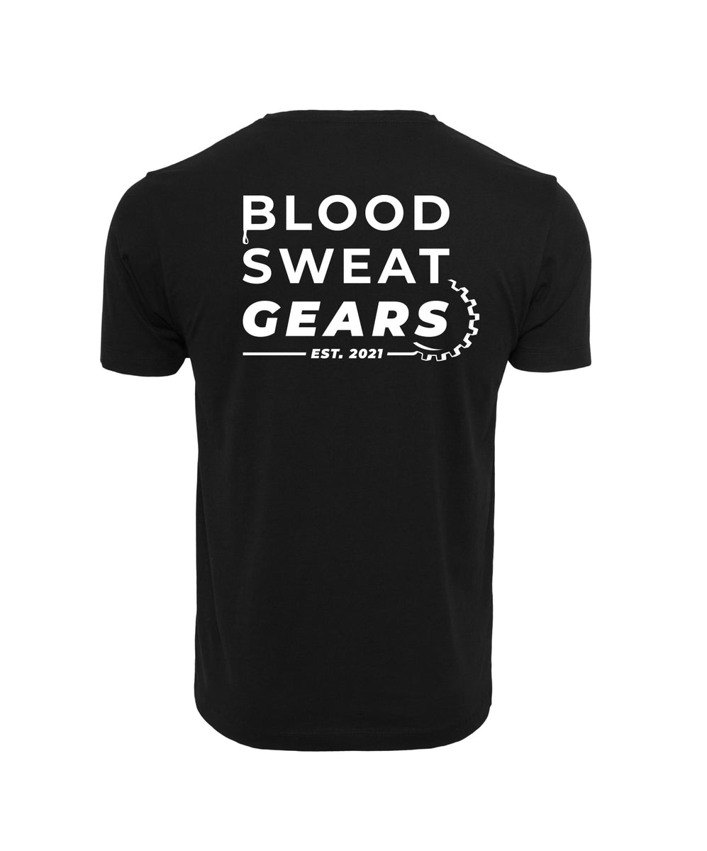 Blood Sweat Gears T-shirt Black | RIDR Apparel