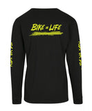 RIDR Apparel Custom Longsleeve Bike = Life Fluor Yellow