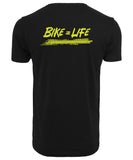 RIDR Apparel Custom T-shirt Bike = Life Fluor Yellow