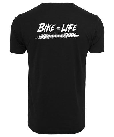 RIDR Apparel Custom T-shirt Bike = Life White