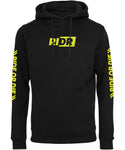 RIDR Apparel Custom Hoodie Ride Fast Live Young Fluor Yellow