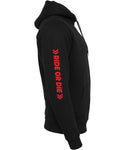 RIDR Apparel Custom Hoodie Ride Fast Live Young Red