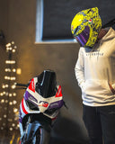 RIDR Lifestyle Ride It Hoodie White Front Bikelife apparel