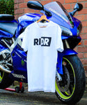 White RIDR T-shirt bikelife apparel